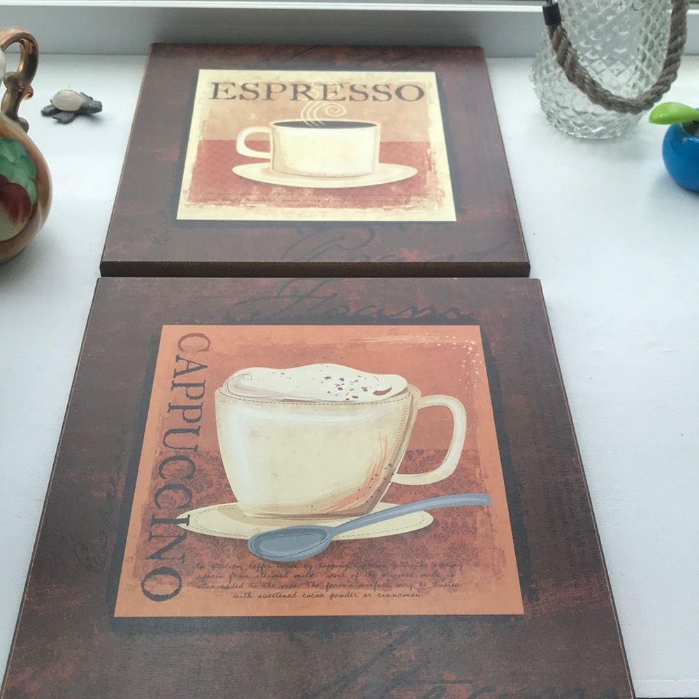 11.5 inches by 11.5 inches kitchen wall art set